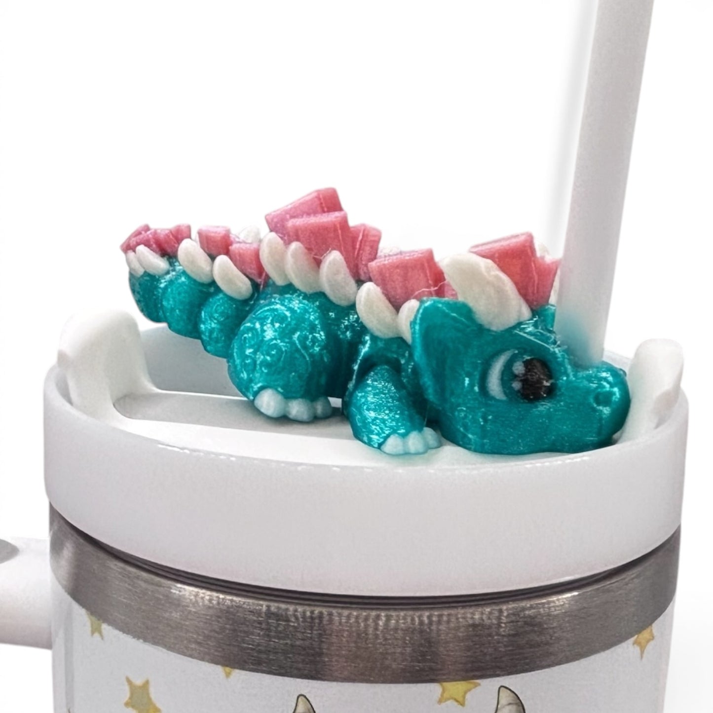 Book Dragons Articulated 3D Printed Sip Sidekicks for Tumblers