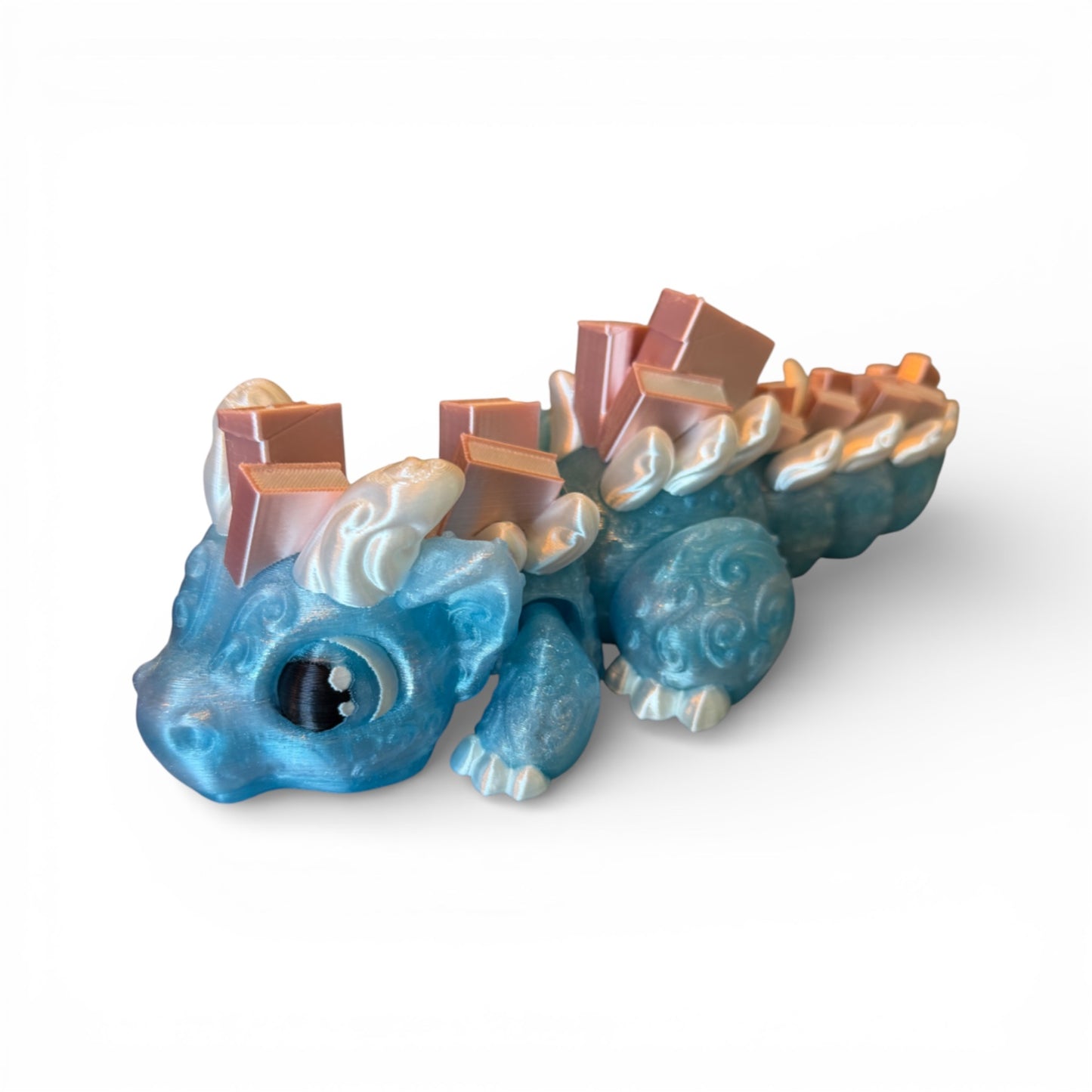 Giant 9 inch Book Dragons Articulated 3D Printed