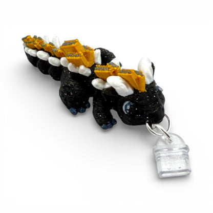 Book Dragon Charm Straps & Dust Plugs  - Cute 3d printed Charms for Kindles, E-Reader, Phones, etc