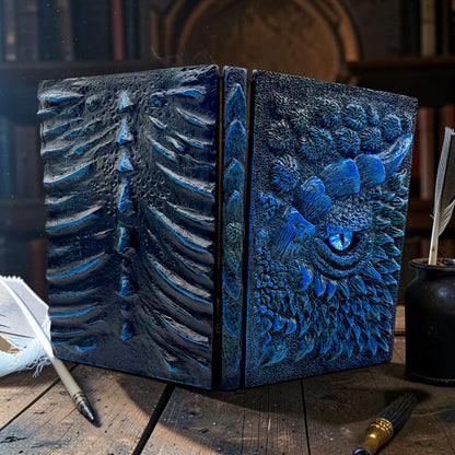 3D Embossed Dragon'S Eye Hard Cover Notebook, A5 Size Replaceable Inner Core Hardcover notebook, Resin covered Notebook with Blank Paper 120 Sheets