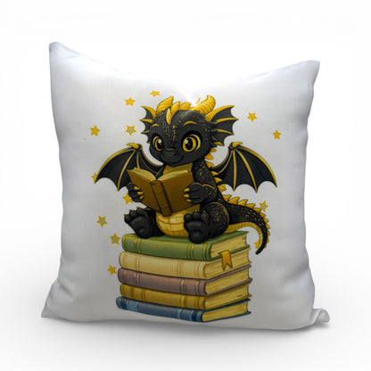 Bookish Dragon 13x13 inch pillow case - multiple options