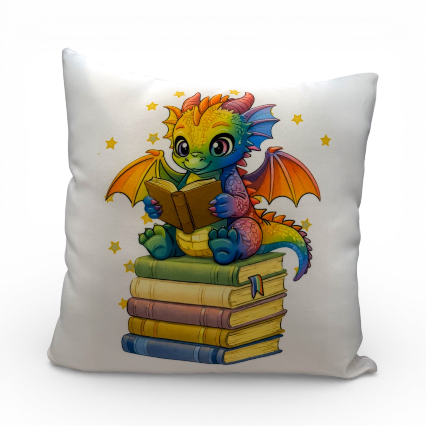 Bookish Dragon 13x13 inch pillow case - multiple options
