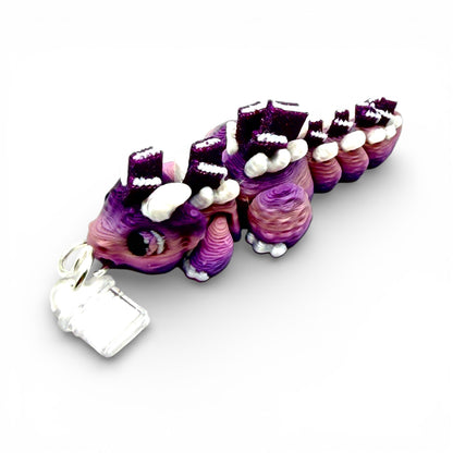 Book Dragon Charm Straps & Dust Plugs  - Cute 3d printed Charms for Kindles, E-Reader, Phones, etc