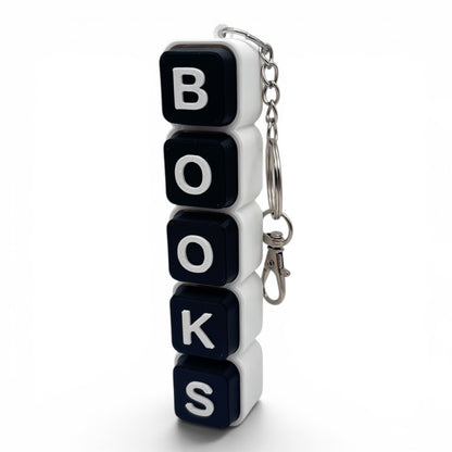 Bookish Keychain Mechanical Keycap Fidget Toy ASMR Clicker Gift