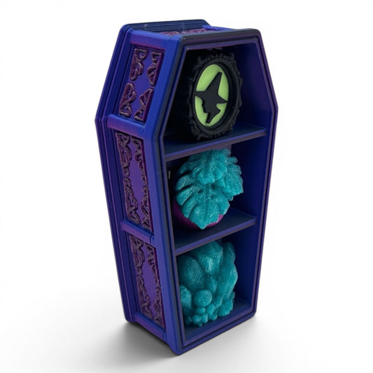Spooky Coffin Bookshelf Fidget Clicker Halloween Fidget clicker Mechanical Sensory ASMR