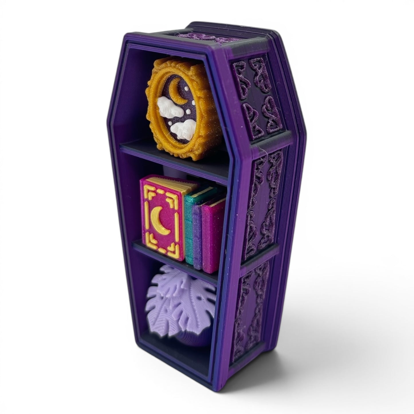 Spooky Coffin Bookshelf Fidget Clicker Halloween Fidget clicker Mechanical Sensory ASMR