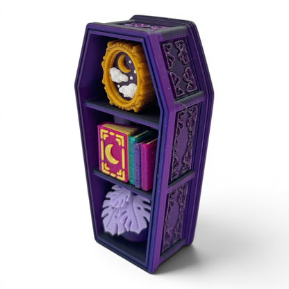 Spooky Coffin Bookshelf Fidget Clicker Halloween Fidget clicker Mechanical Sensory ASMR