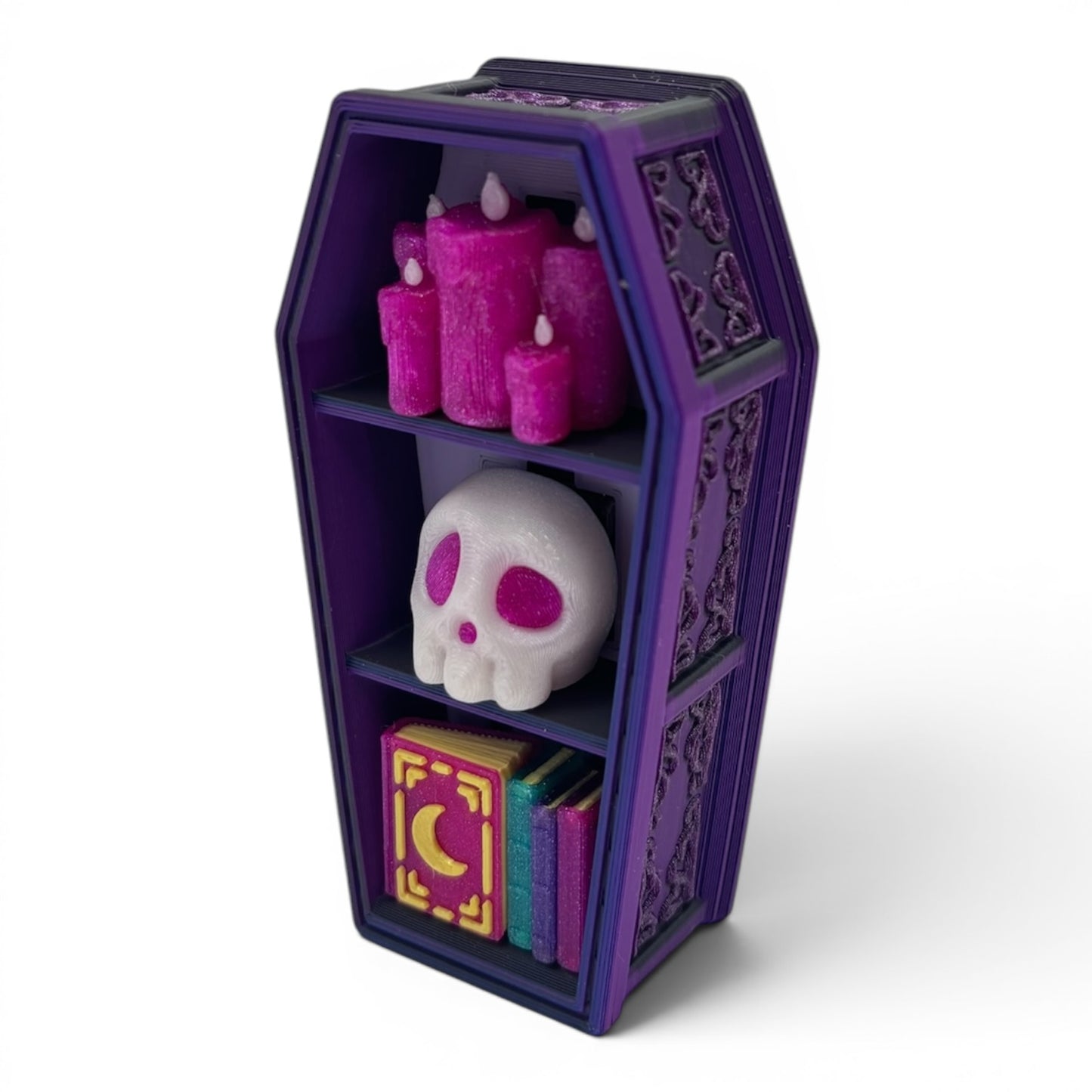 Spooky Coffin Bookshelf Fidget Clicker Halloween Fidget clicker Mechanical Sensory ASMR
