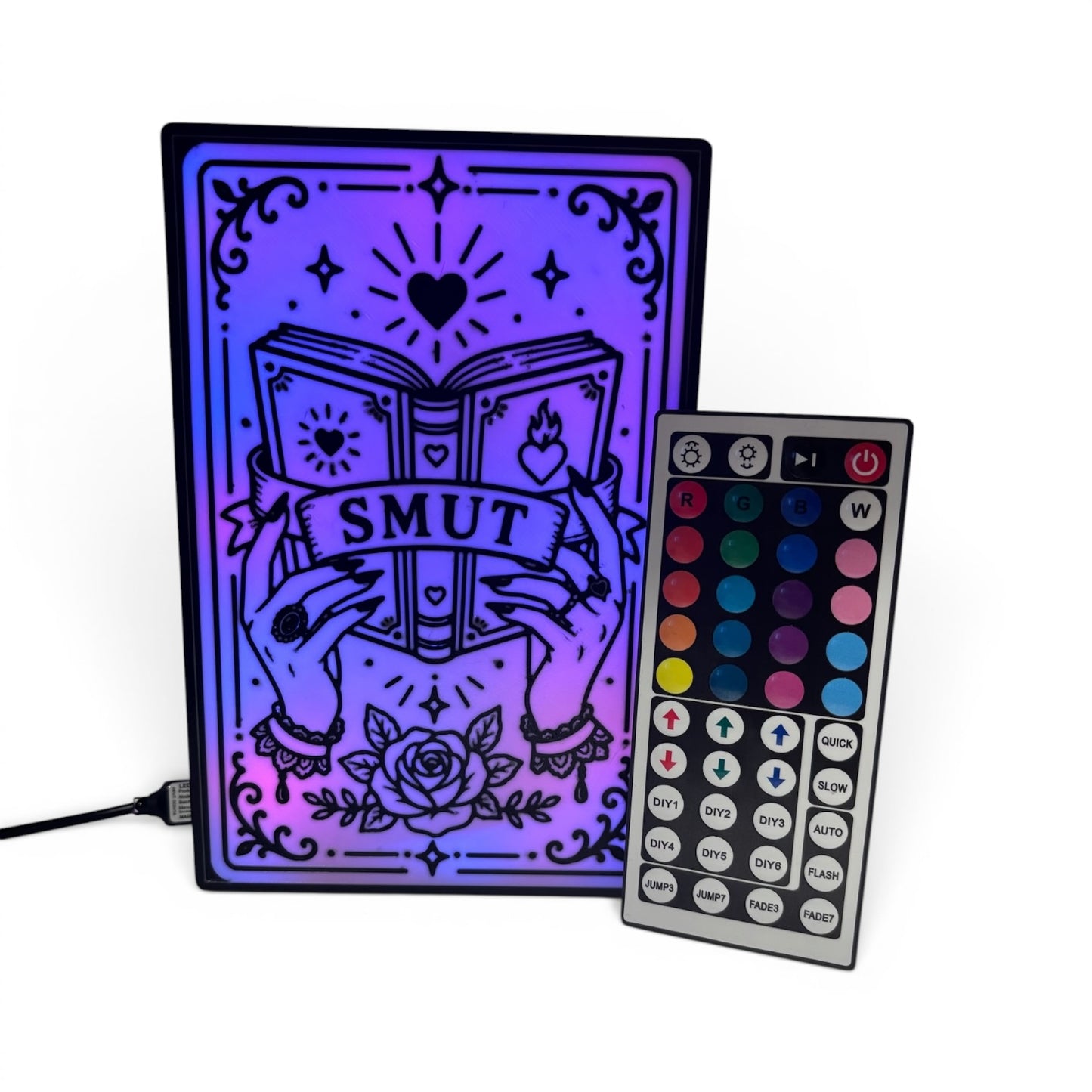 Bookish Color LED light boxes with color lights and remote