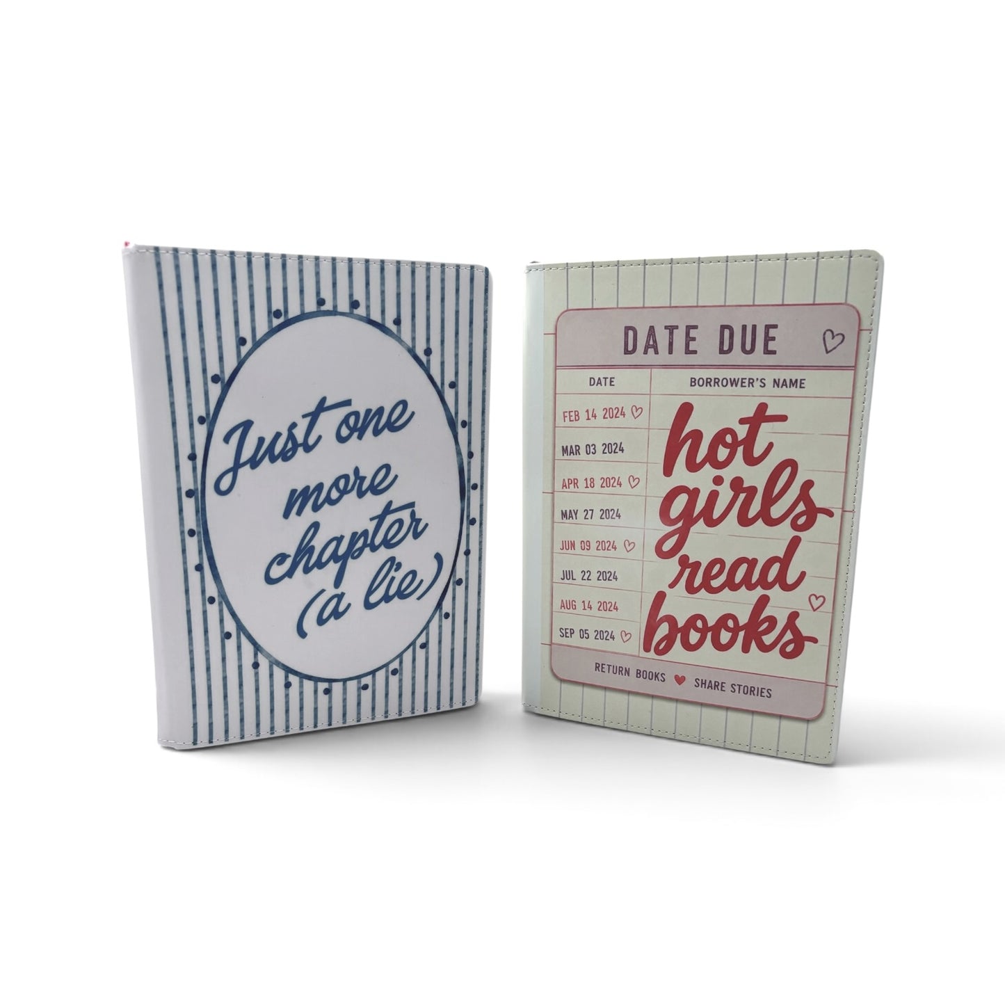Bookish Journal for readers and writers A5 100 page lined journals featuring original art by Wendy Owens