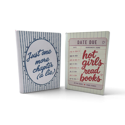 Bookish Journal for readers and writers A5 100 page lined journals featuring original art by Wendy Owens