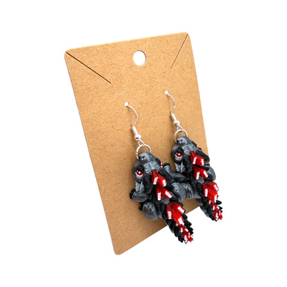 Book Dragon Articulated 3D Printed Earrings