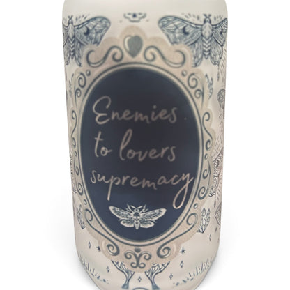 Bookish 16oz Frosted Glass Tumbler