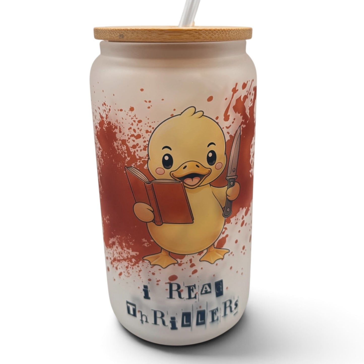Bookish 16oz Frosted Glass Tumbler