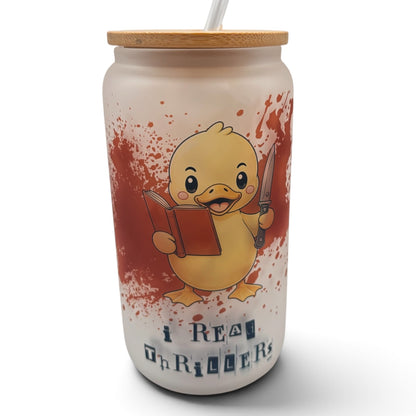 Bookish 16oz Frosted Glass Tumbler