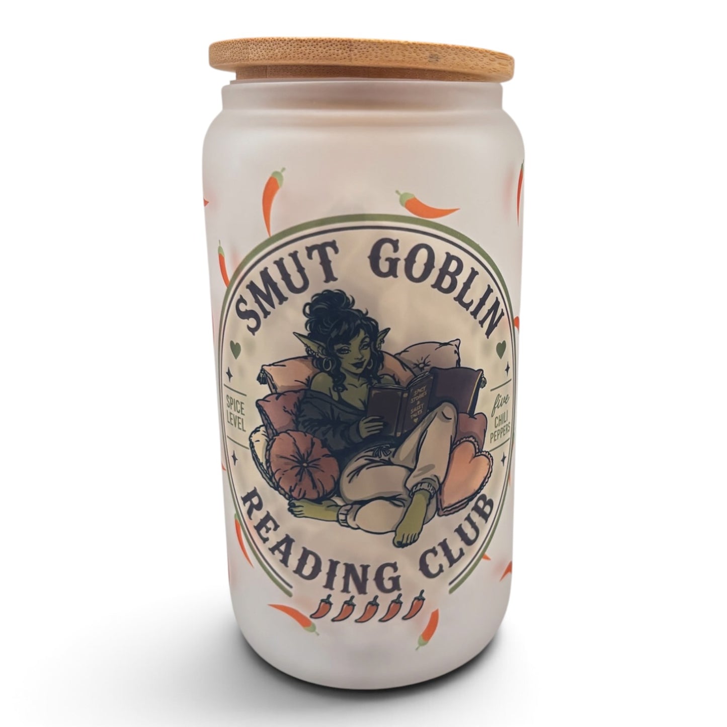 Bookish 16oz Frosted Glass Tumbler