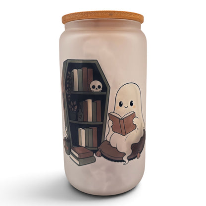 Bookish 16oz Frosted Glass Tumbler