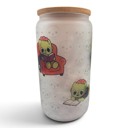Bookish 16oz Frosted Glass Tumbler