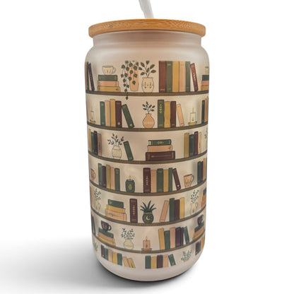 Bookish 16oz Frosted Glass Tumbler