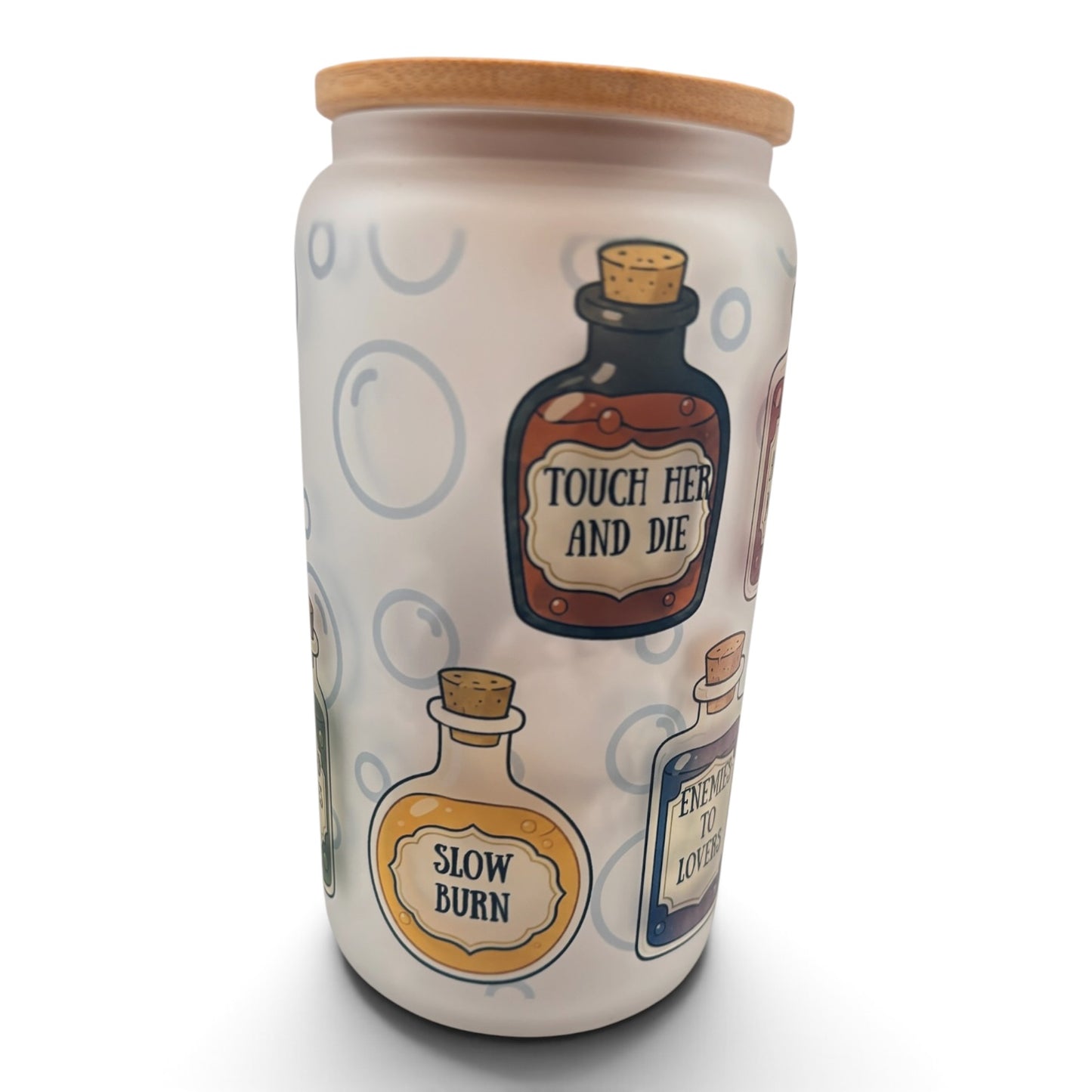 Bookish 16oz Frosted Glass Tumbler