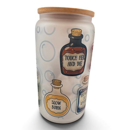Bookish 16oz Frosted Glass Tumbler
