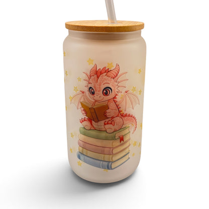 Bookish 16oz Frosted Glass Tumbler