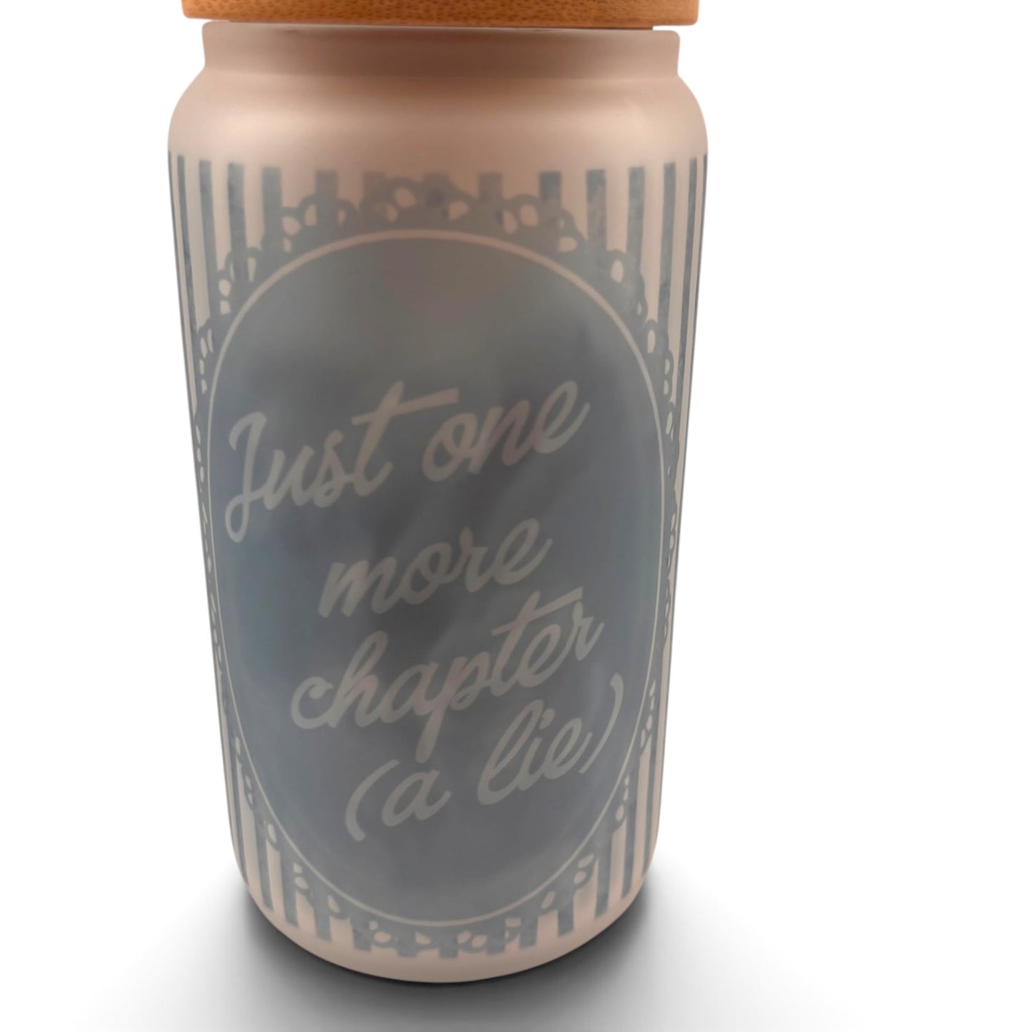 Bookish 16oz Frosted Glass Tumbler
