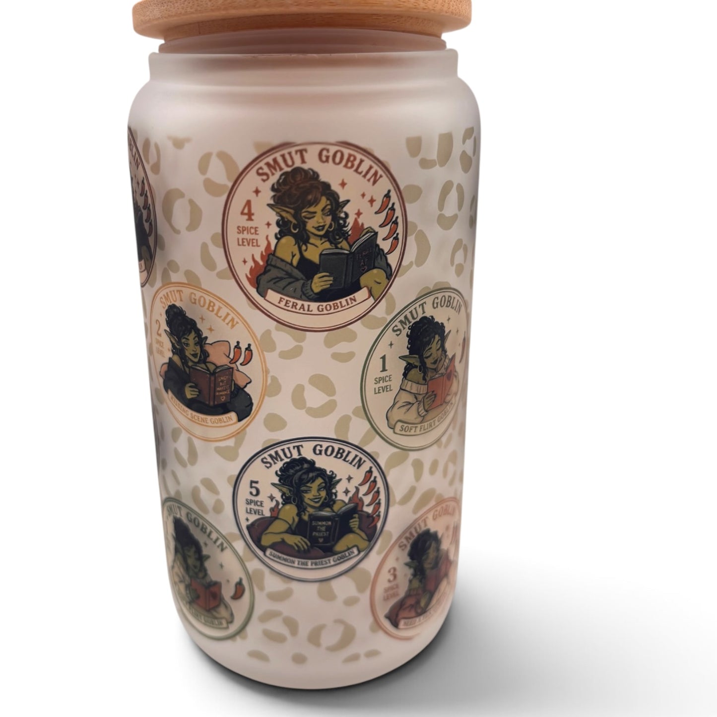 Bookish 16oz Frosted Glass Tumbler