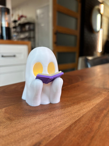 Bookish Ghost Tea Light Holder 👻📖