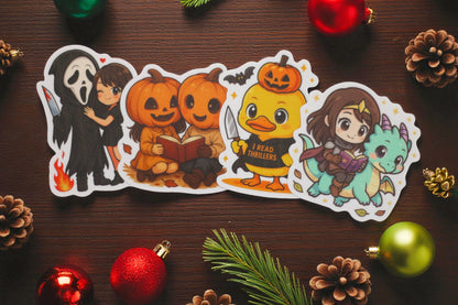 Bookish Vinyl Stickers – 3 Inch Waterproof Decals for Readers, Romantasy Fans, and Book Lovers | Bundle & Individual Options