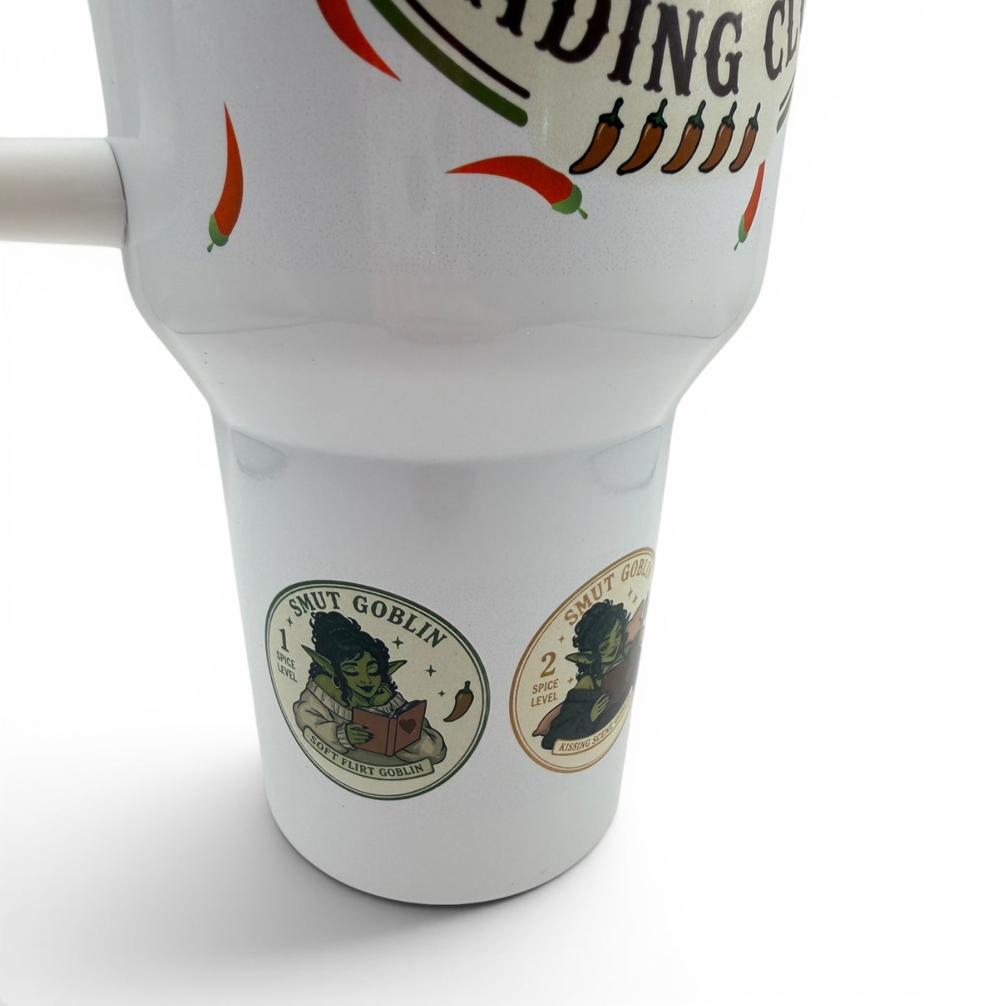 40oz Sublimated Tumbler | Bookish Stainless Steel Cup with Handle