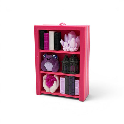Bookcase 6 Clicker — Mini 3D Printed Fidget Bookshelf
