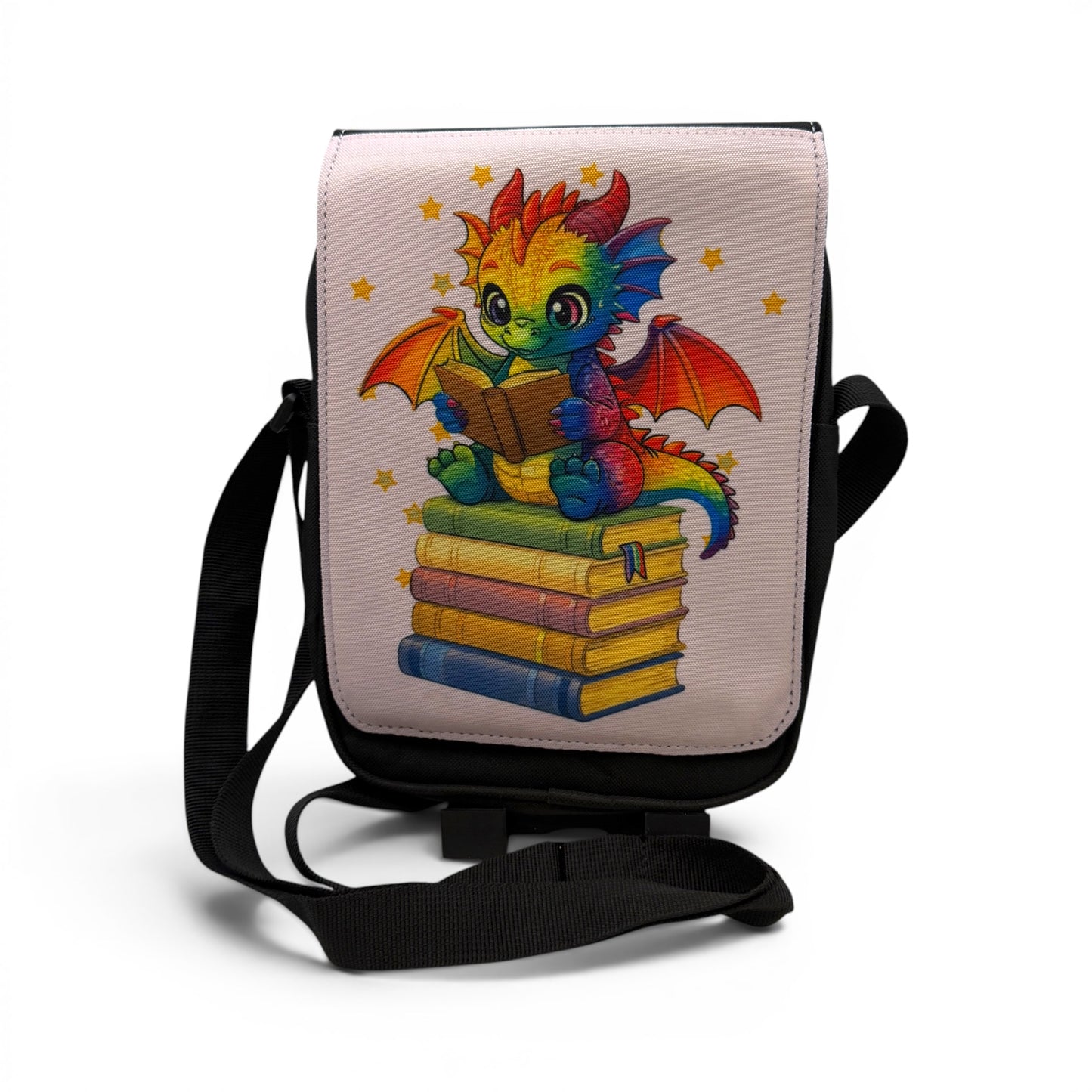 Kindle & Book Crossbody Bag — Exclusive Wendy Owens Artwork