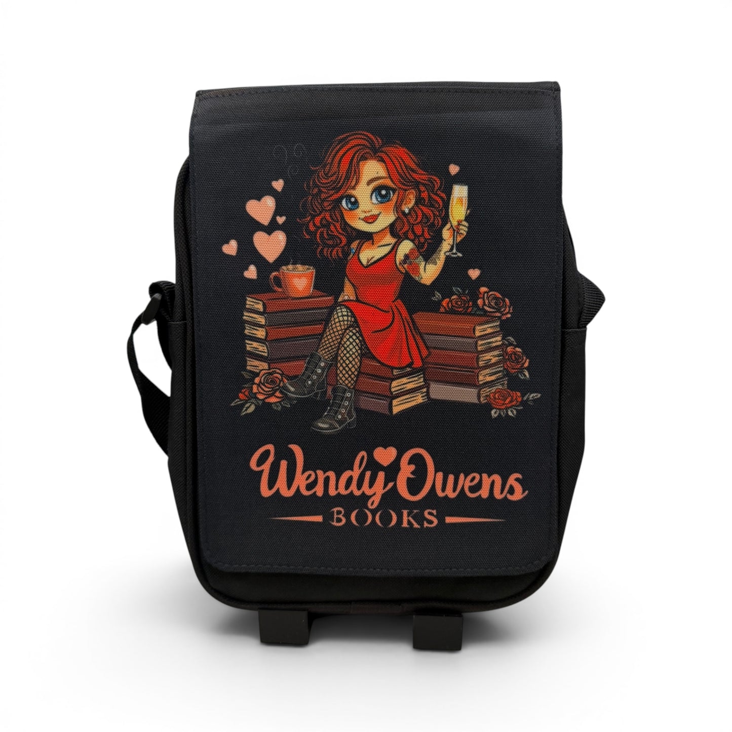 Kindle & Book Crossbody Bag — Exclusive Wendy Owens Artwork