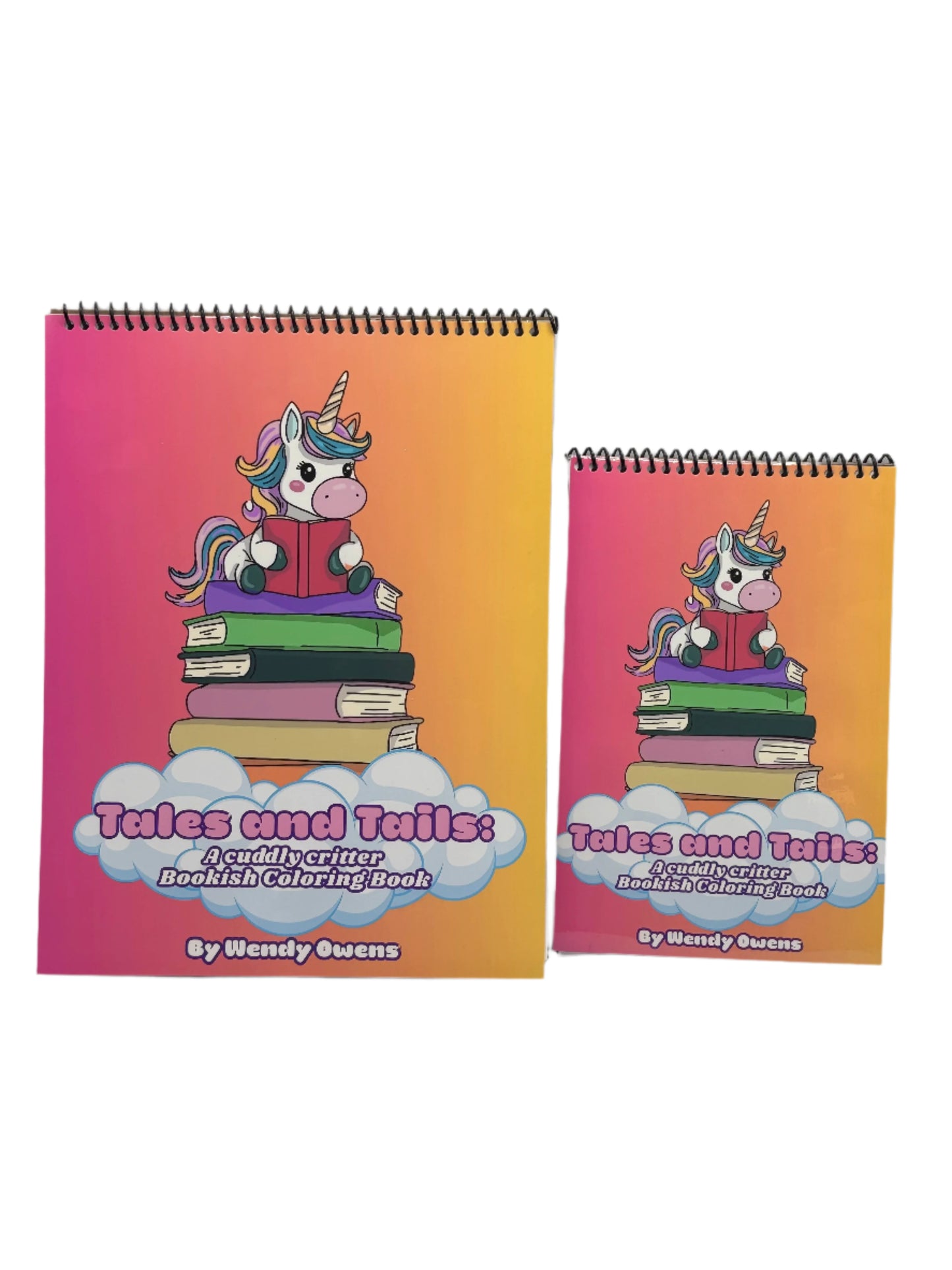 Tales and Tails: A Cuddly Critter Bookish Coloring Book | 27 Adorable, Single-Sided Pages | Available in 8.5x11 and 5.5x8.5 Sizes