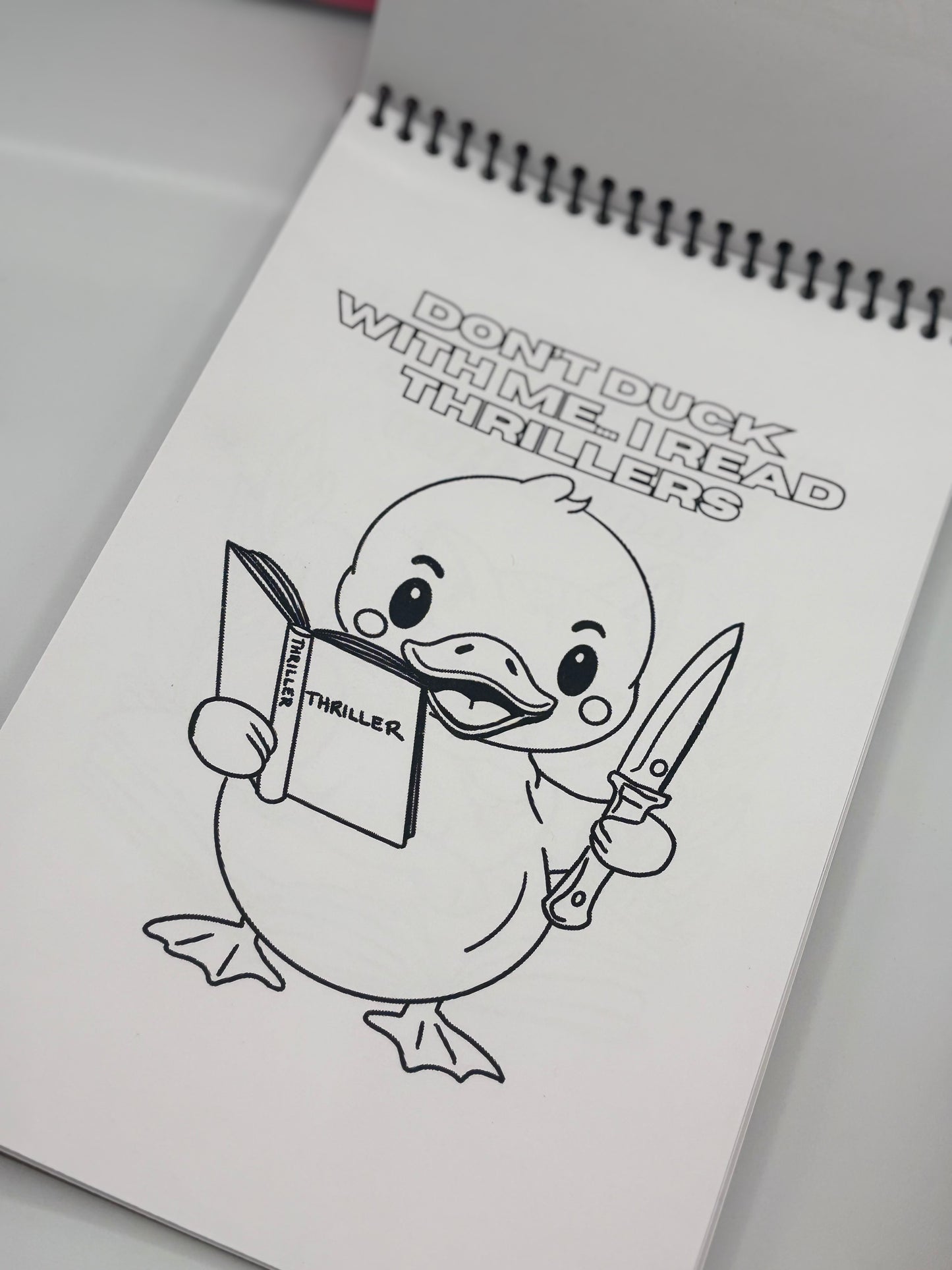 Tales and Tails: A Cuddly Critter Bookish Coloring Book | 27 Adorable, Single-Sided Pages | Available in 8.5x11 and 5.5x8.5 Sizes