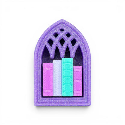 *LIVE PICK ONLY ORDERS* Bookcase Clicker Mini 3D Printed Fidget Bookshelf