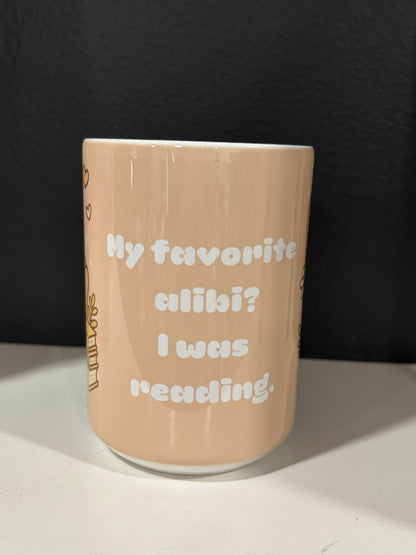 15 oz Bookish Ceramic Mugs — Original Designs by Author & Artist Wendy Owens