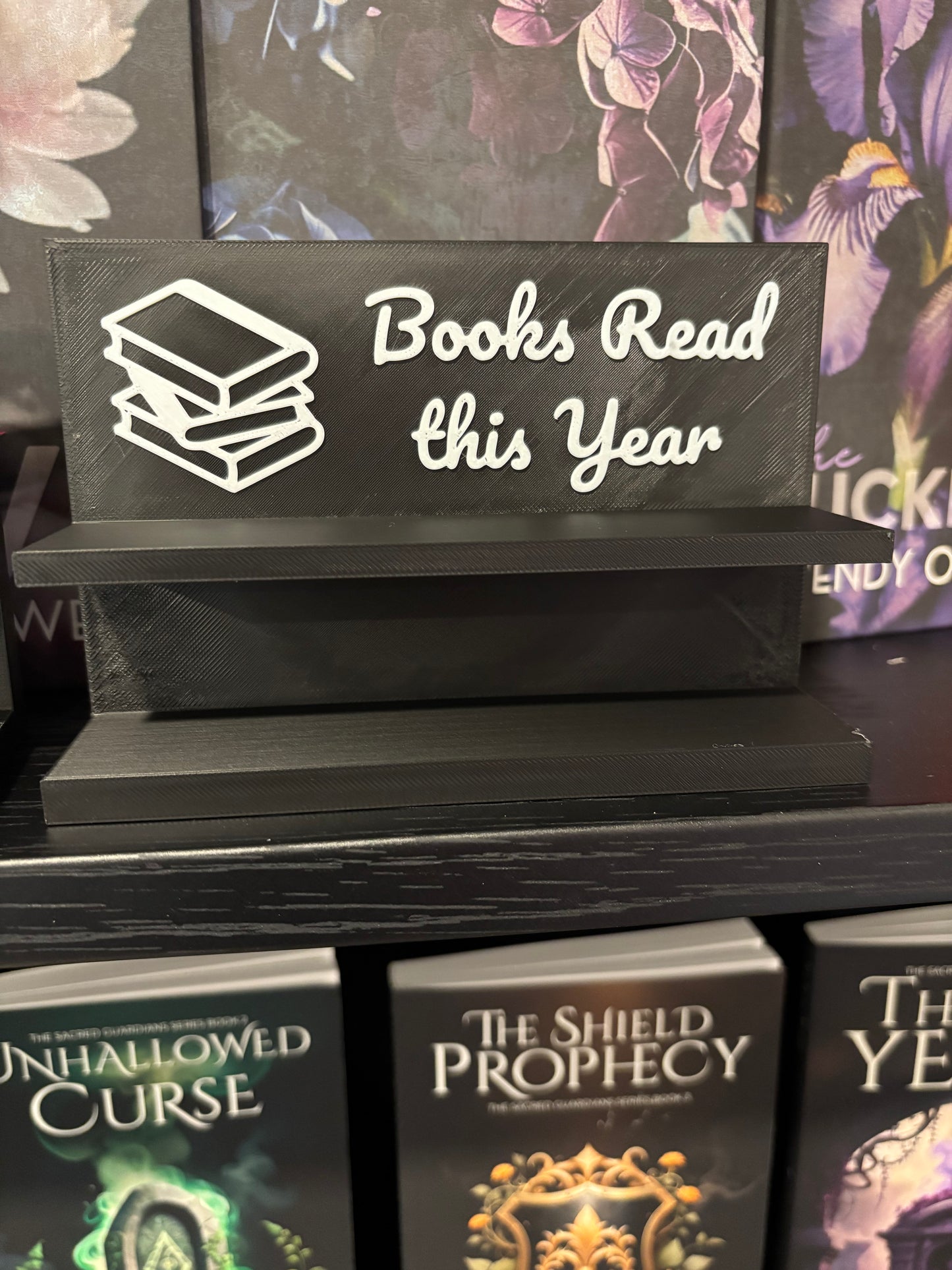 3D Printed Books Read This Year Tracker – Adjustable up to 999 Books, Multiple Colors