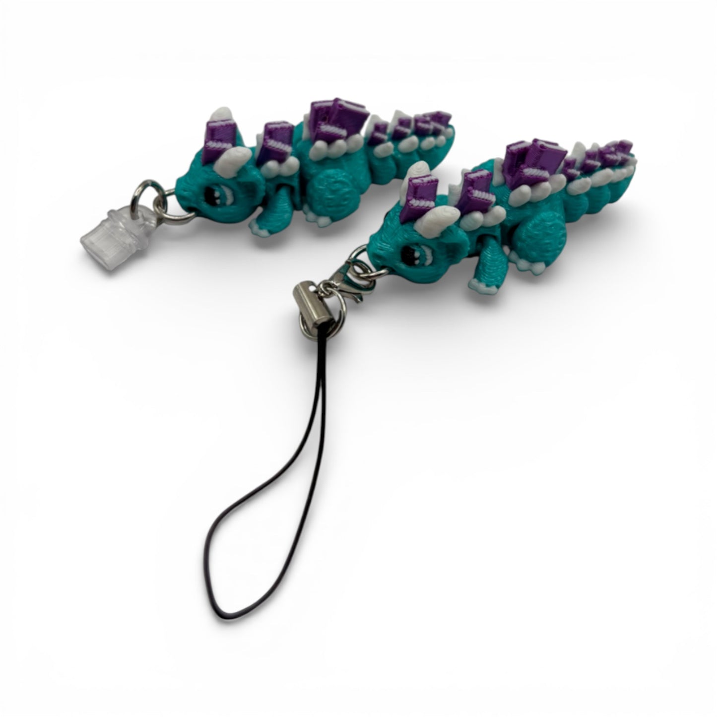 Book Dragon Charm Straps & Dust Plugs  - Cute 3d printed Charms for Kindles, E-Reader, Phones, etc