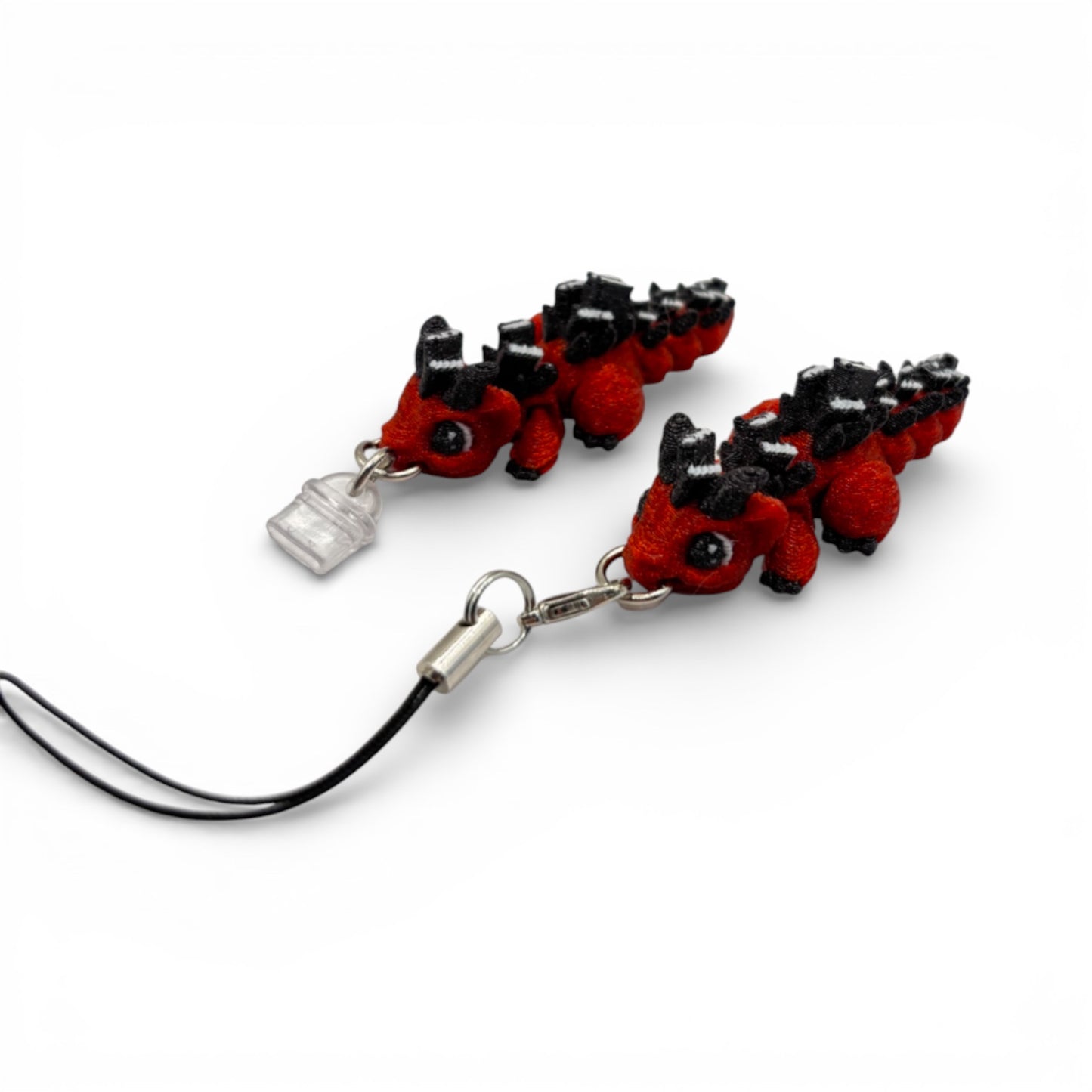 Book Dragon Charm Straps & Dust Plugs  - Cute 3d printed Charms for Kindles, E-Reader, Phones, etc