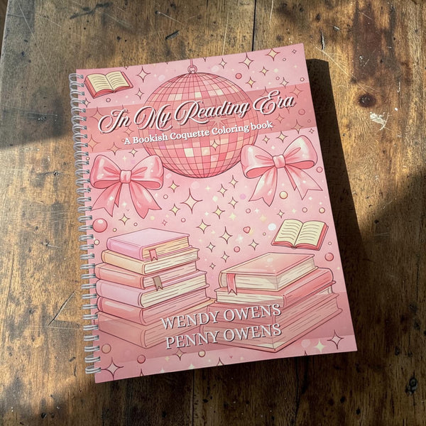 In My Reading Era -  Bookish Coloring Book 8.5 x 11 Spiral Bound