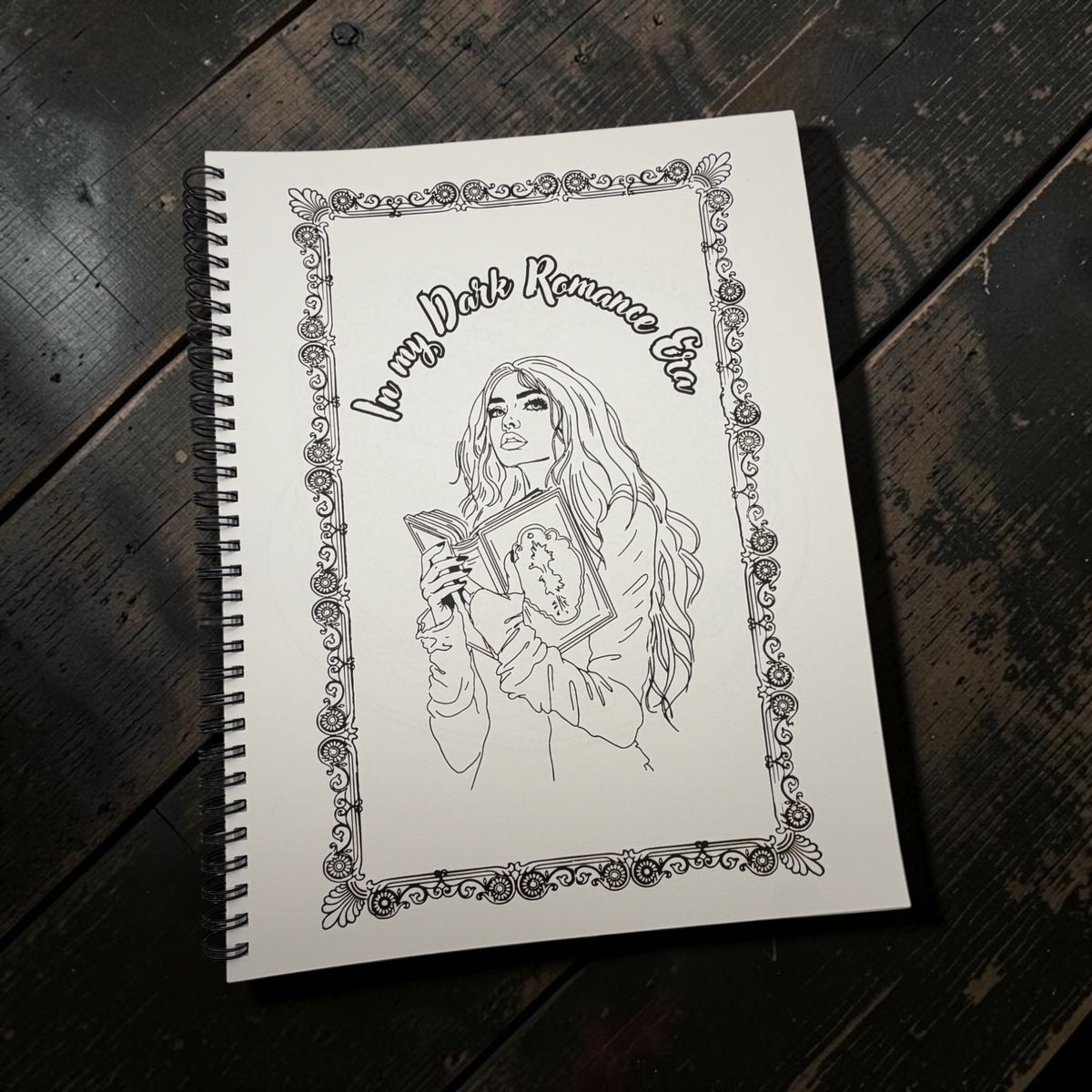Color Me Spicy - A Smut Lover's Bookish Coloring Book 8.5 x 11 Spiral Bound