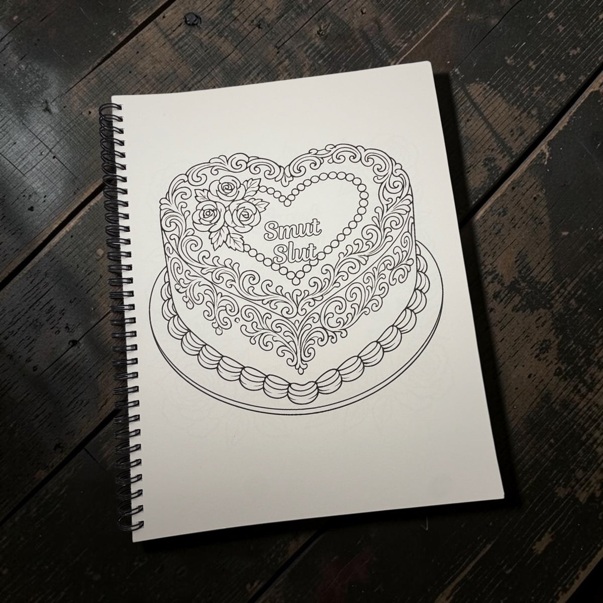 Color Me Spicy - A Smut Lover's Bookish Coloring Book 8.5 x 11 Spiral Bound