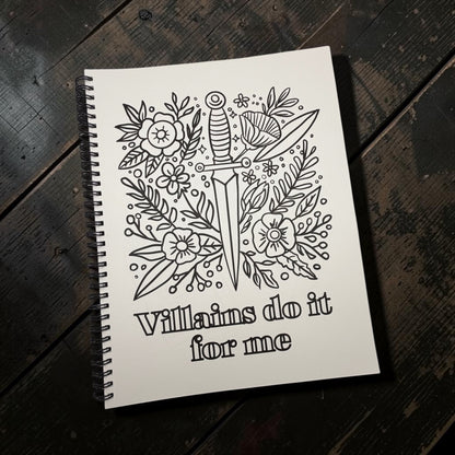 Color Me Spicy - A Smut Lover's Bookish Coloring Book 8.5 x 11 Spiral Bound