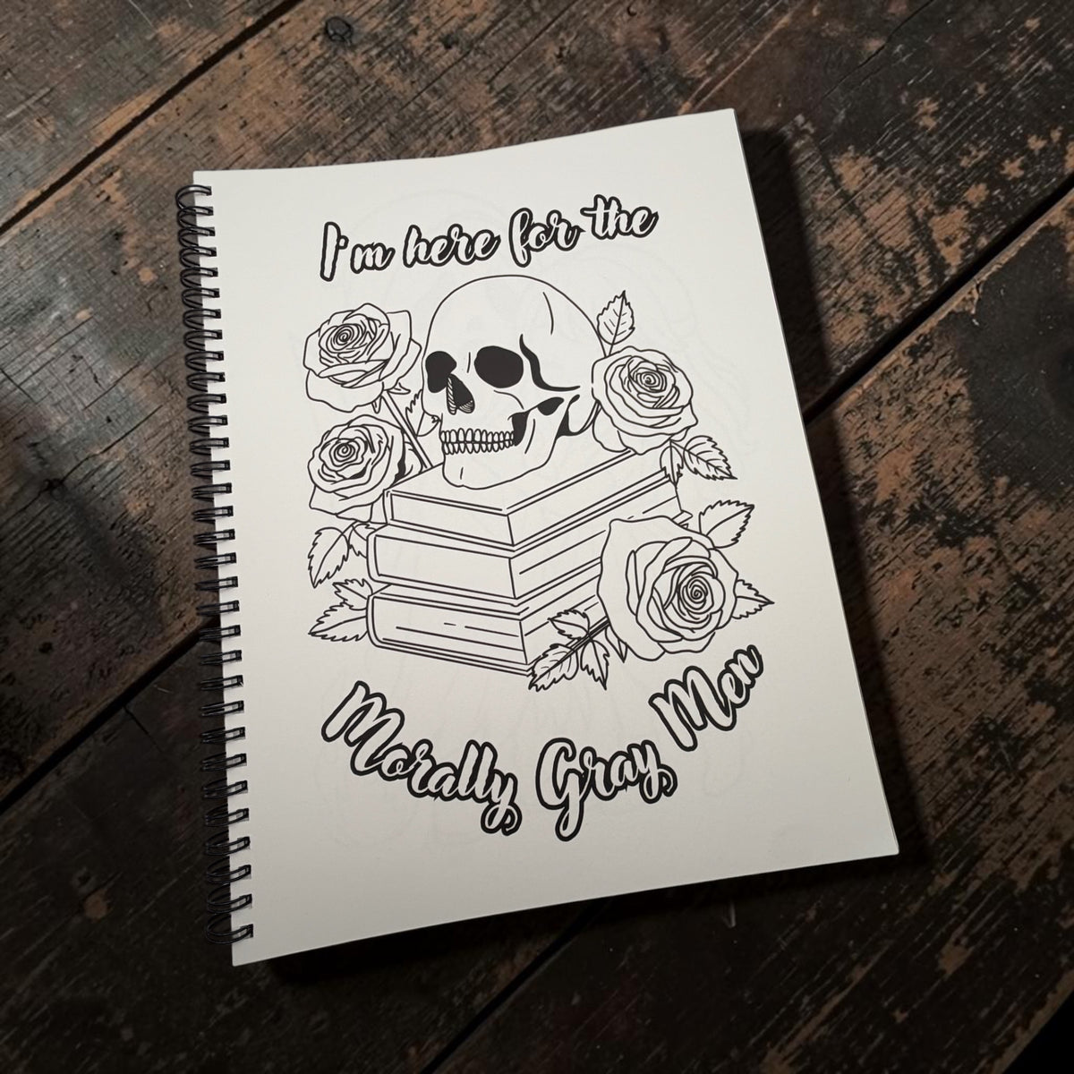 Color Me Spicy - A Smut Lover's Bookish Coloring Book 8.5 x 11 Spiral Bound