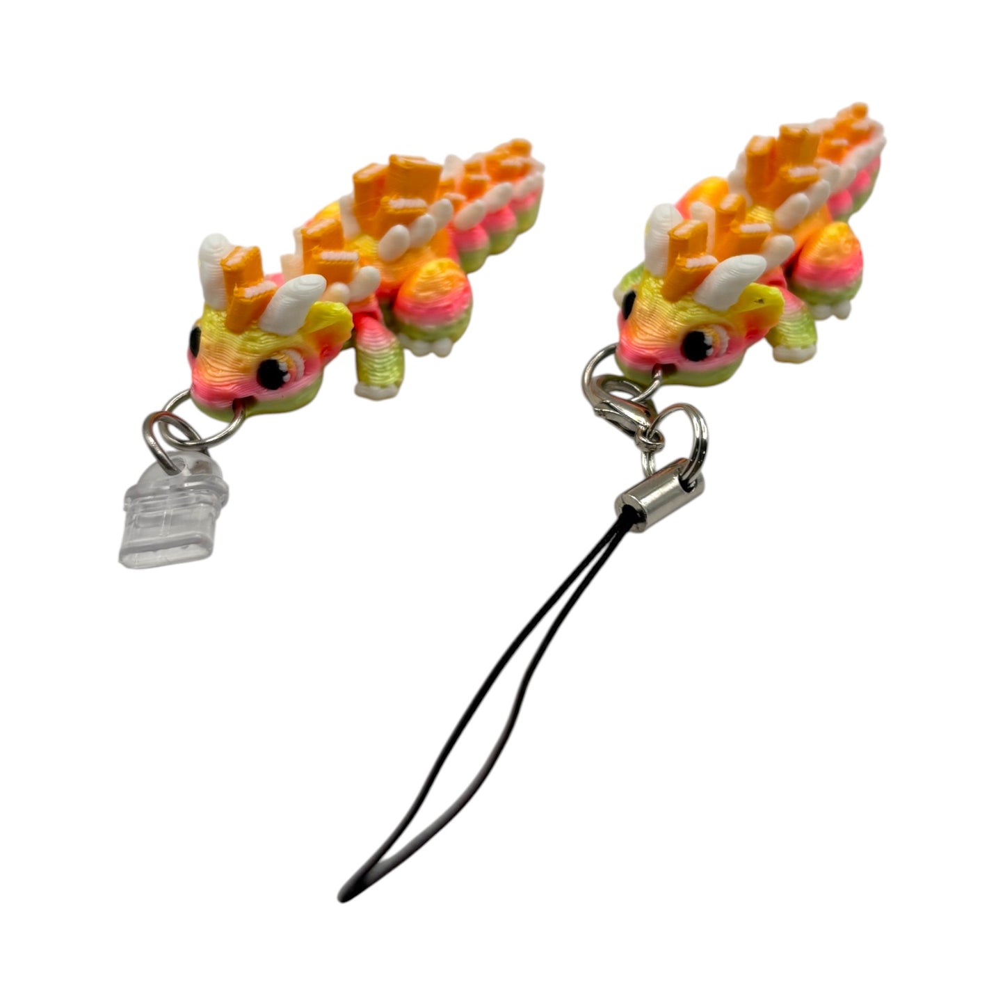 Book Dragon Charm Straps & Dust Plugs  - Cute 3d printed Charms for Kindles, E-Reader, Phones, etc