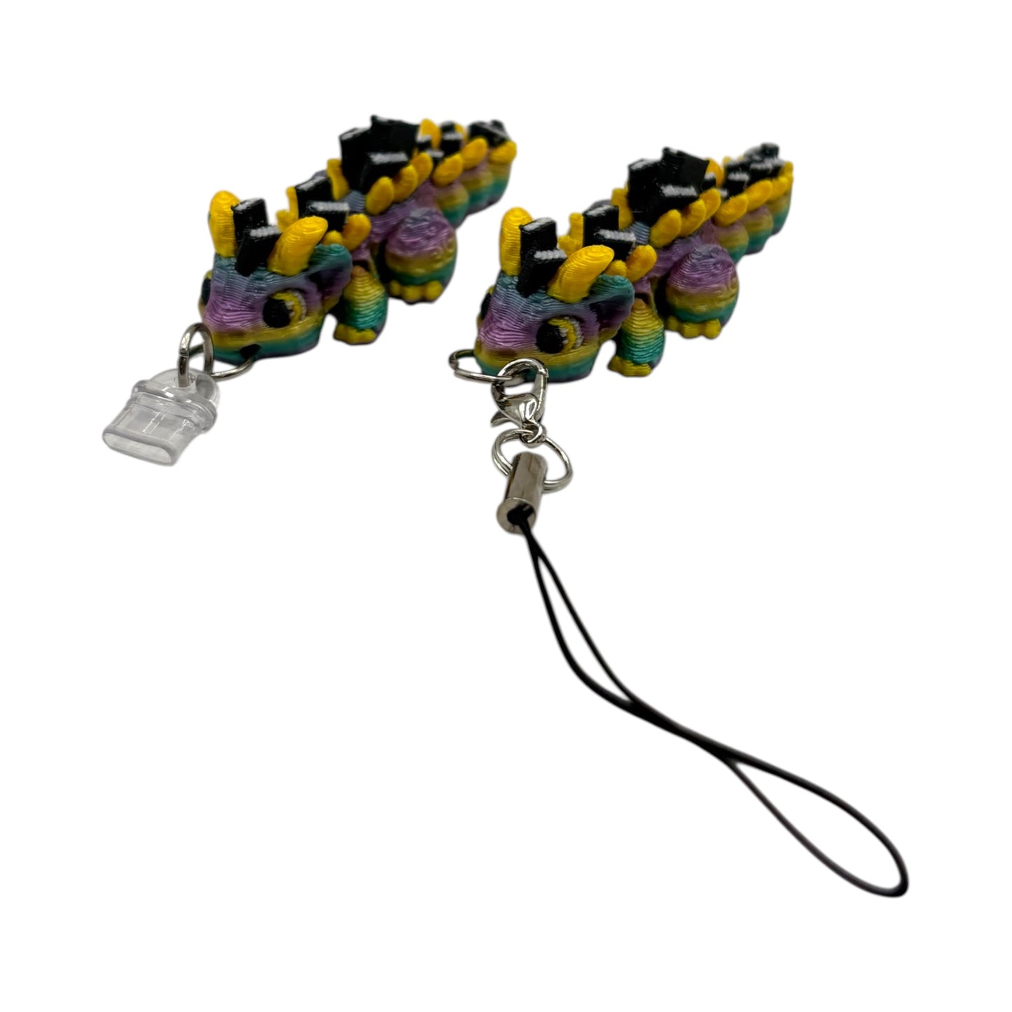 Book Dragon Charm Straps & Dust Plugs  - Cute 3d printed Charms for Kindles, E-Reader, Phones, etc