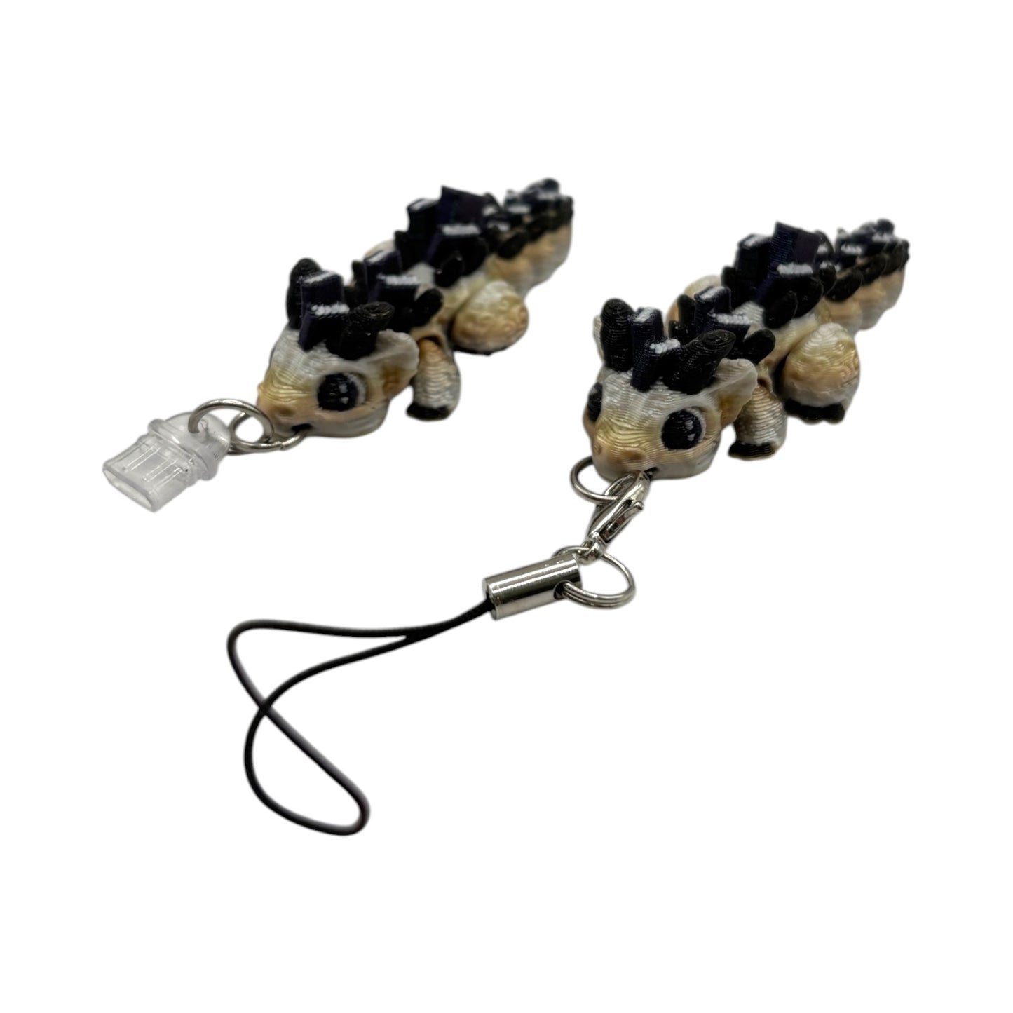 Book Dragon Charm Straps & Dust Plugs  - Cute 3d printed Charms for Kindles, E-Reader, Phones, etc