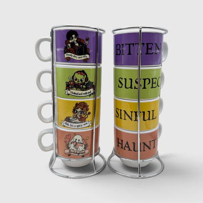 Spooky Bookish 4 Mug Stack Set — Limited Time Availability